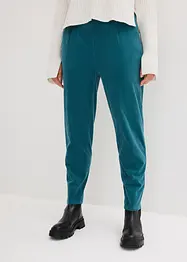 Pantalon raccourci en velours côtelé avec taille extensible, bonprix