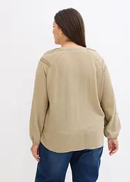 Blouse longue et ample à manches longues, bonprix