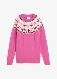 Pull avec motif de Noël, bonprix