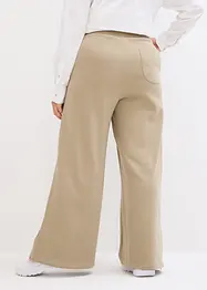 Pantalon large en molleton avec bas de jambes zippés et ceinture élastiquée, bonprix