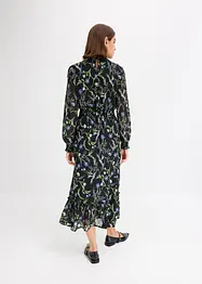 Robe longue en crêpe, bonprix