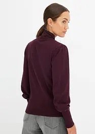 Pull rehaussé de dentelle, bonprix