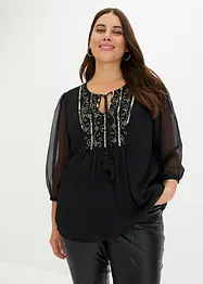 Tunique-blouse avec perles, bonprix