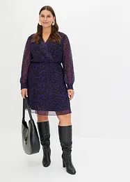 Robe imprimée en mesh, bonprix