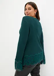 Pull à dentelle, bonprix