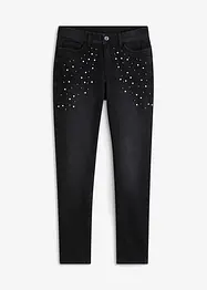 Jean skinny avec perles appliquées, bonprix