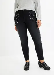 Jean skinny avec perles appliquées, bonprix