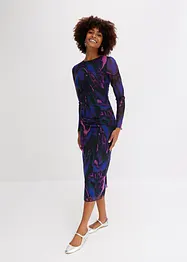 Robe midi en mesh aérien, bonprix