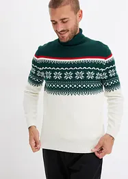 Pull norvégien à col roulé, bonprix