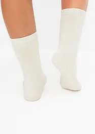 Lot de 4 paires de chaussettes coton et éponge thermique, bonprix