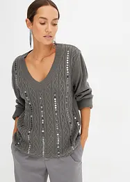 Pull à sequins, bonprix