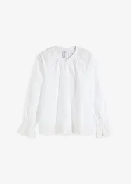 Blouse avec dentelle à la base et aux manches, bonprix