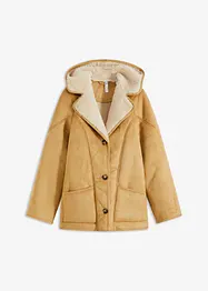 Veste en shearling à capuche, bonprix