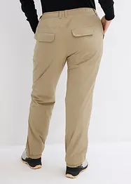 Pantalon fonctionnel à doublure polaire et poches, imperméable, bonprix