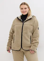 Veste en polaire peluche à capuche, bonprix