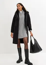 Manteau court avec doublure peluche, bonprix