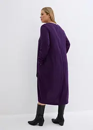 Robe midi en flanelle avec poches, bonprix