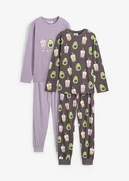 Pyjama fille (ens. 4 pces), bonprix