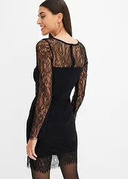 Robe en dentelle avec parties transparentes, bonprix