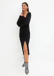 Robe en jersey à col asymétrique, bonprix