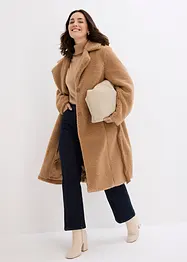 Manteau en matière peluche, bonprix