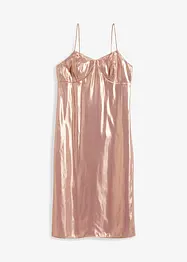 Robe à bretelles fines en satin, bonprix