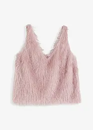 Blouse sans manches en maille poilue, bonprix
