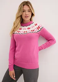 Pull avec motif de Noël, bonprix