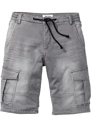 Bermuda en molleton aspect jean, Regular, bonprix