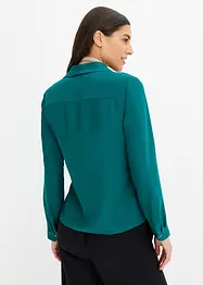 Blouse cache-cœur en satin, bonprix