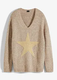 Pull motif étoile, bonprix