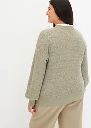 Pull cache-cœur à paillettes, bonprix