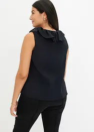 Blouse sans manches à volants, bonprix