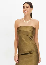 Top bandeau avec imprimé métallisé, bonprix