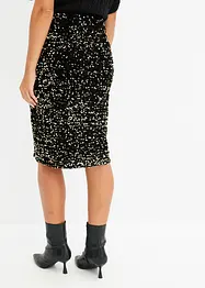 Jupe midi à sequins, bonprix