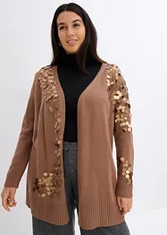 Gilet en maille avec sequins, bonprix