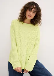 Pull en maille torsadée, bonprix