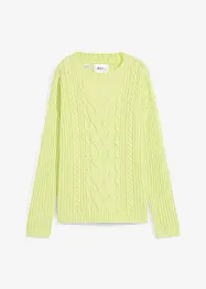 Pull en maille torsadée, bonprix