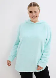 Pull long en polaire douce, oversize, bonprix