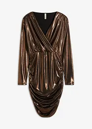 Robe courte en jersey brillant, bonprix