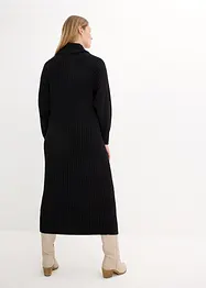 Robe en maille à col roulé, bonprix