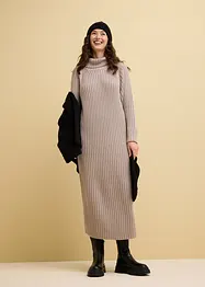 Robe en maille à col roulé, bonprix