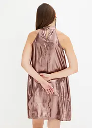 Robe courte en satin, bonprix