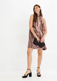 Robe courte en satin, bonprix