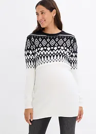 Pull long en maille 2en1 pour la grossesse et l'allaitement, bonprix