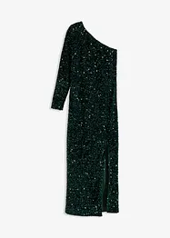 Robe à sequins en velours doux, bonprix