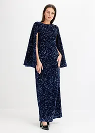 Robe à sequins en velours doux, bonprix