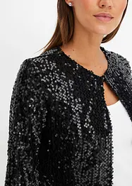 Long gilet à sequins, bonprix