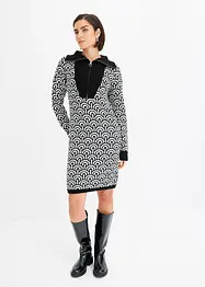 Robe en maille à motif, bonprix