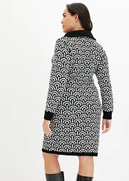 Robe en maille à motif, bonprix